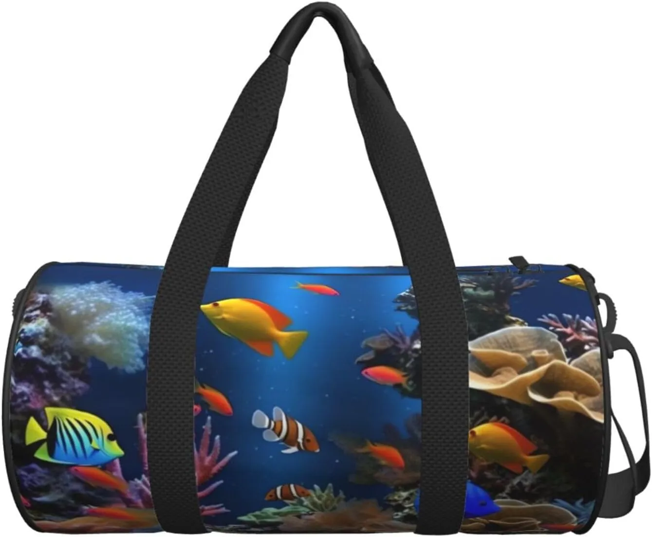 Travel Duffle Bag Weekender Bags For Men Women With Shoe Compartment Large Capacity Weekender Overnight Bag Marine Life Carry On Tote Bags Sport Gym Bag For Travel Yoga