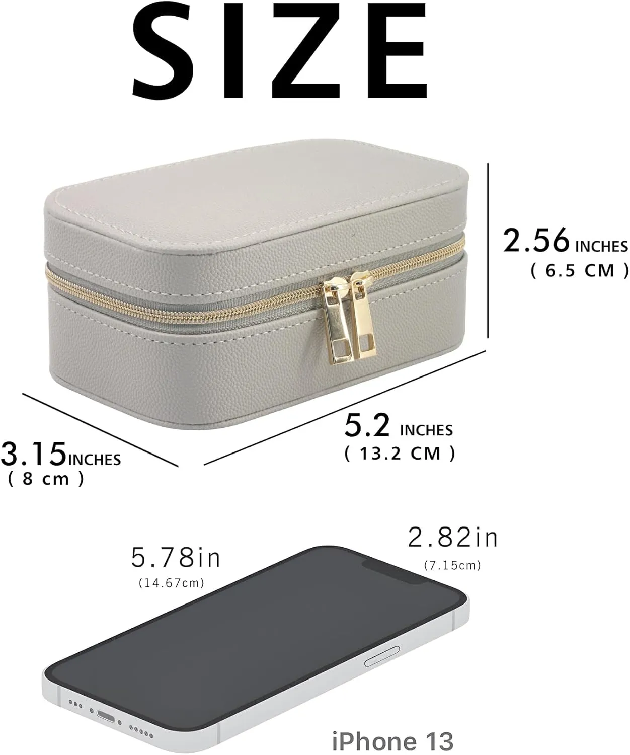 Travel Jewelry Case Bulk Of 4 For Women-Small,Portable, Zip, PU Leather Jewelry Organizer For Earring Bracelets-Gray Mini Travel Jewelry Box Set Perfect For Jewelry Box Bridesmaid Gift 4Pack