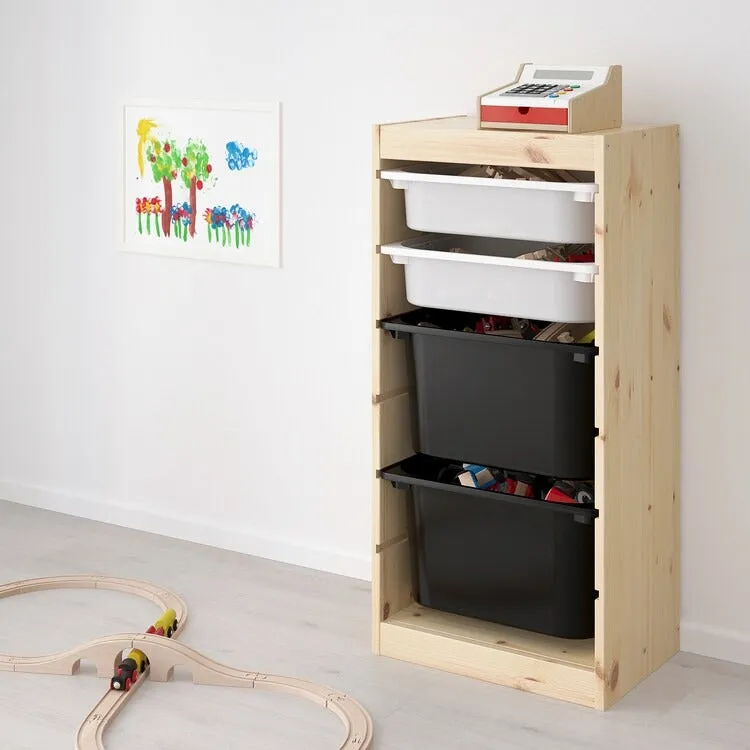 TROFAST Frame, light white stained pine, 44x91 cm, 80368834
