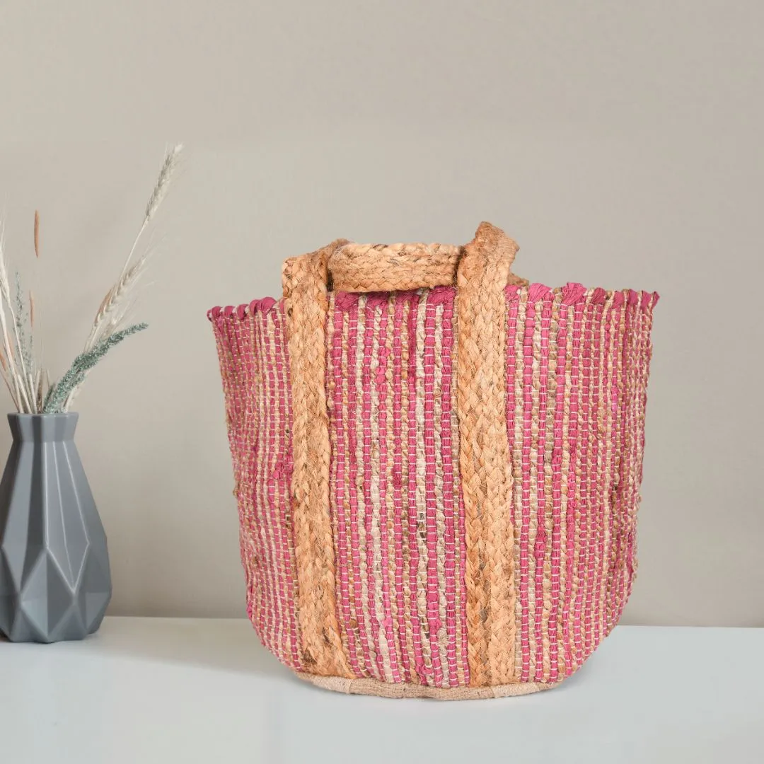 Tropical Breeze Jute Tote Bag