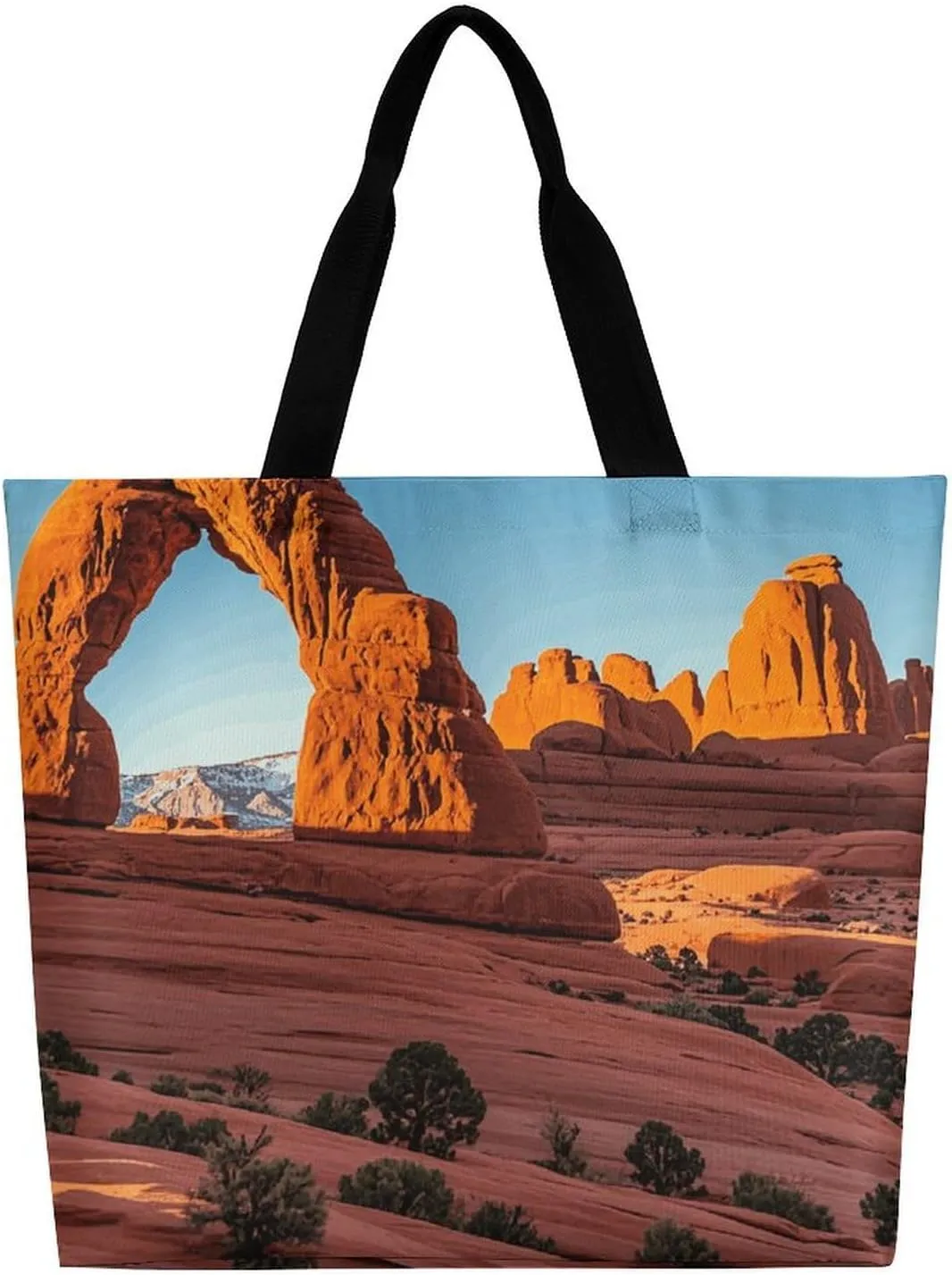 Tropical Flowers And Foliage Tote Bag for Women Reusable Grocery Shoulder Bags Shopping Bag for Travel, Groceries