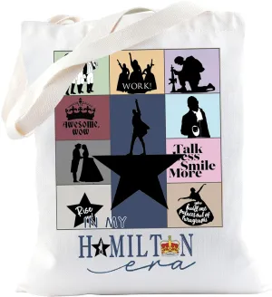 TSOTMO Musical Gift Theatre Fans In My Mucial Era Tote Bag for Theatre Lovers Musical Lovers Actor Gift