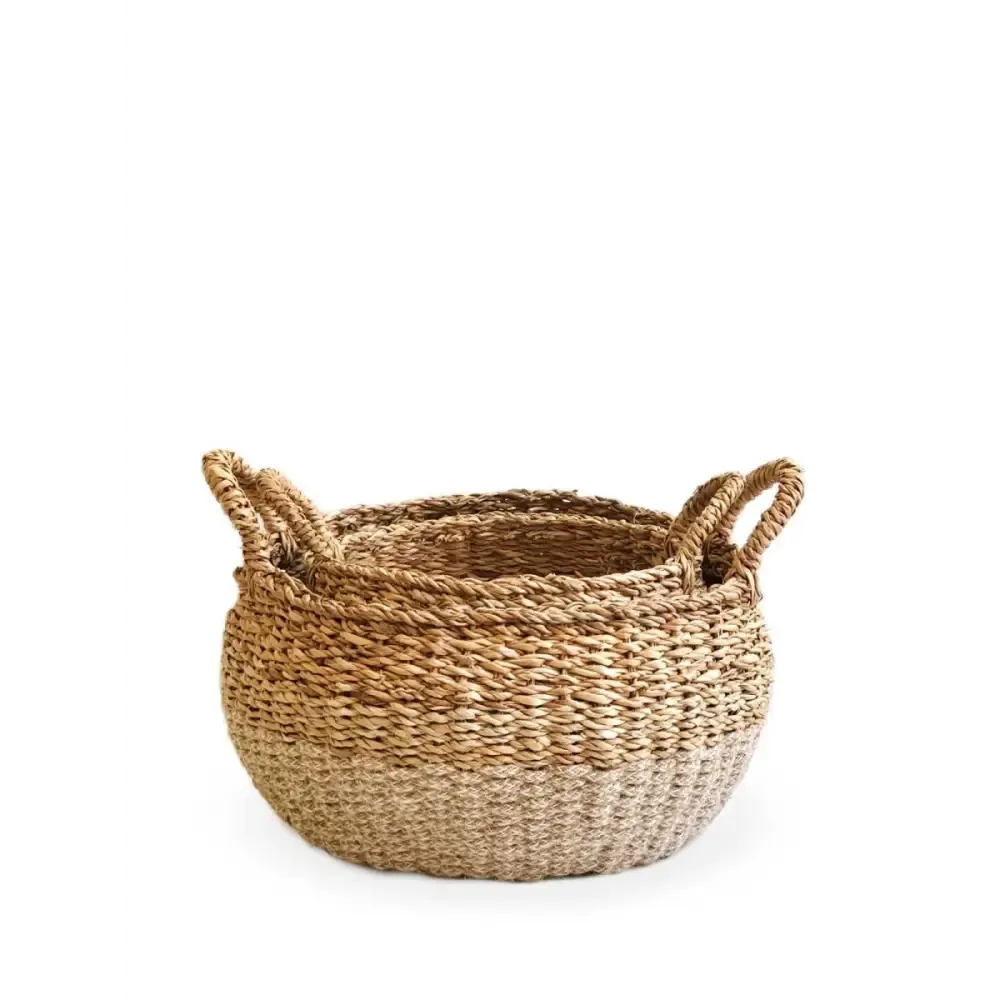 Ula Floor Baskets by Fair Trade Artisans in Natural Style
