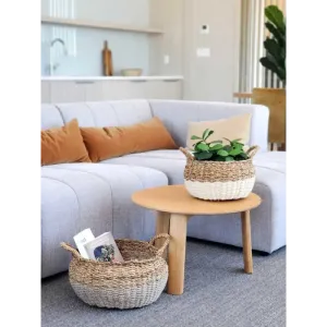 Ula Floor Baskets by Fair Trade Artisans in Natural Style