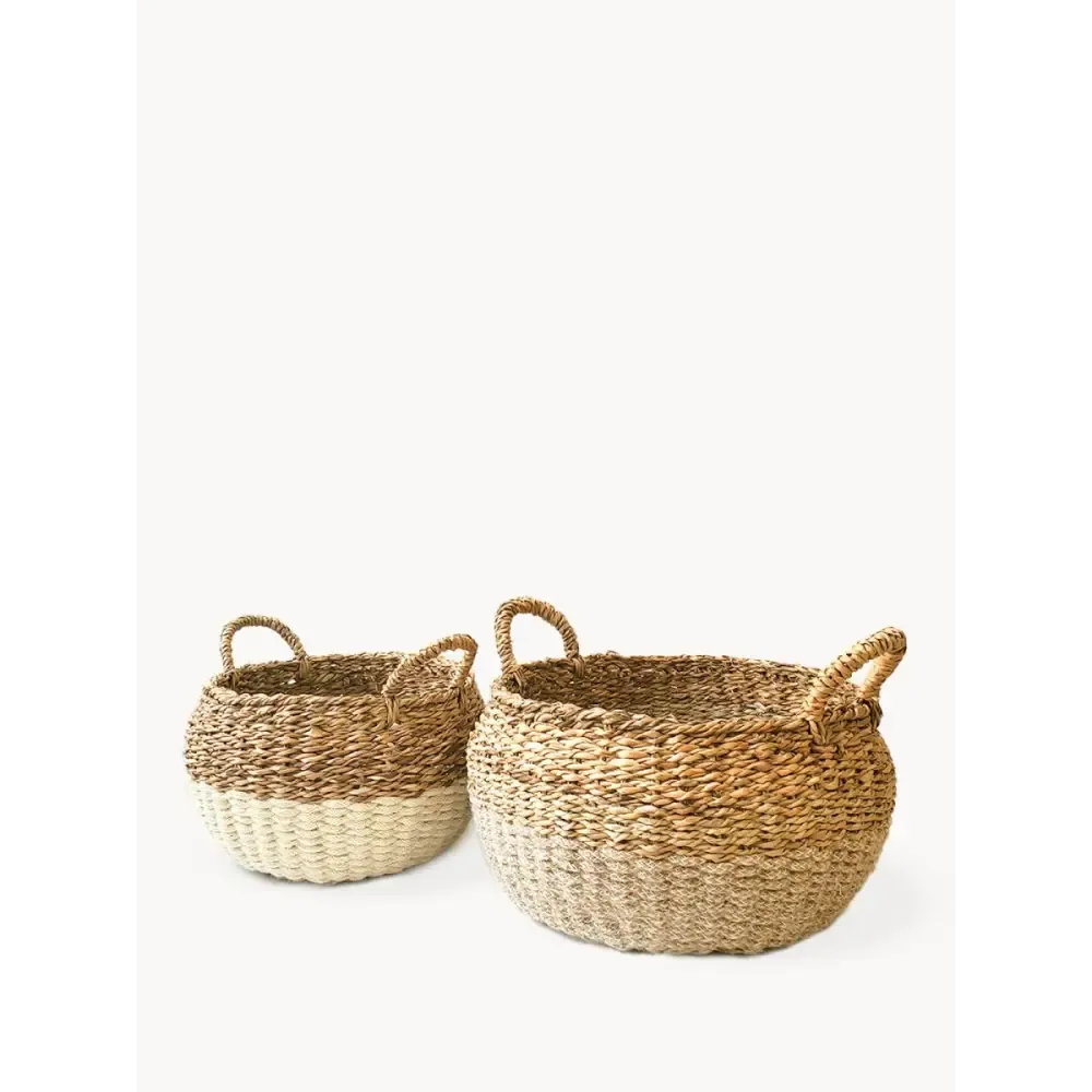 Ula Floor Baskets by Fair Trade Artisans in Natural Style