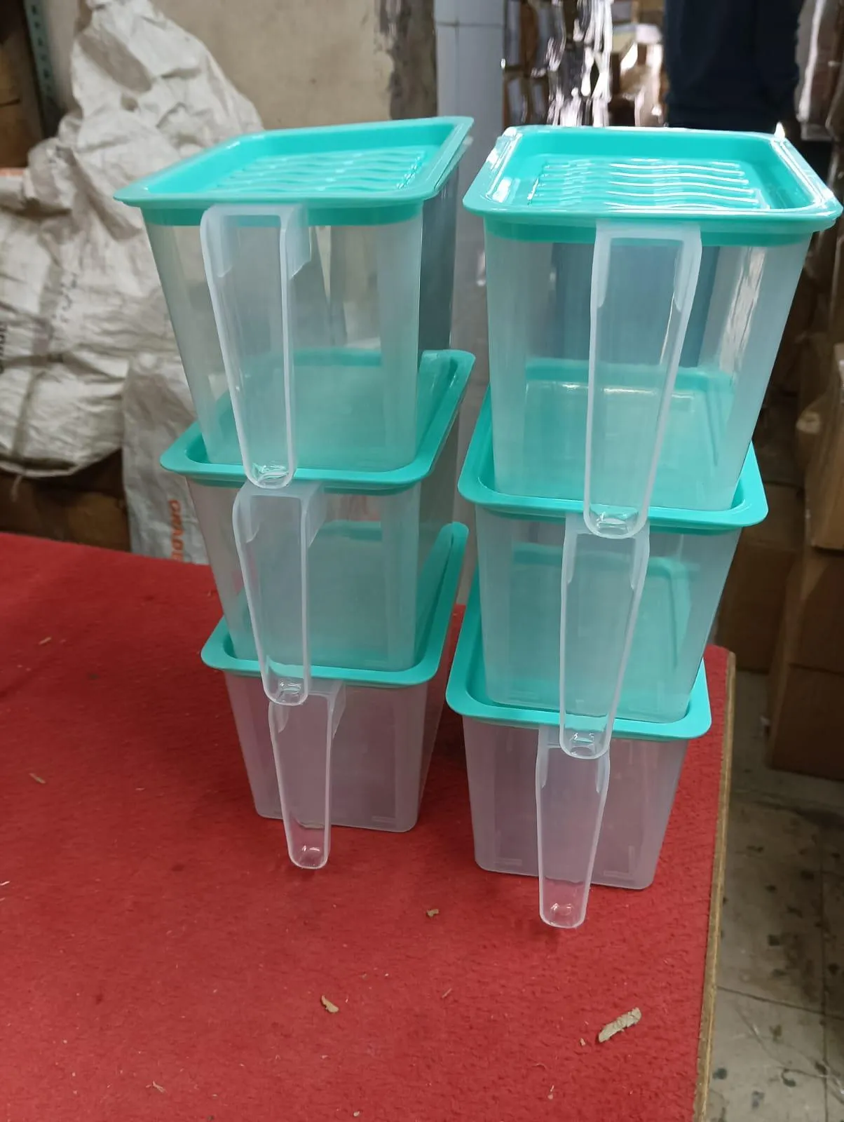 Unbreakable Kitchen Storage Basket for Fruits & Vegetables - 1000 ml (Pack of 6, Blue)