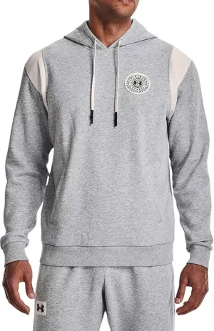 Under Armour Men's UA Rival Alma Mater Fleece Hoodie (XX-Large, Steel Heather Light Grey (035))