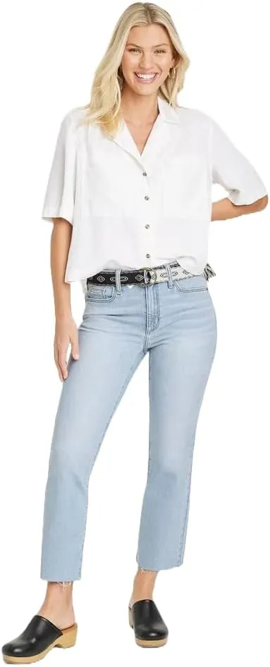 Universal Thread Women's High-Rise Ankle Bootcut Jeans -