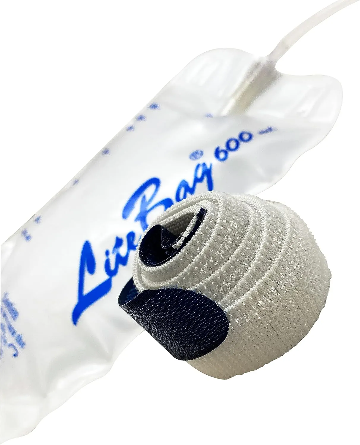 Urine Drainage Bag, 600mL with Anti-Reflux Valve, 50cm Silicone Tube and Cloth Backing 1300/0061 (1)