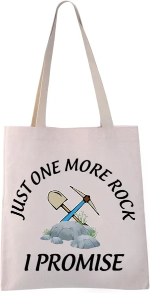 VAMSII Rock Collector Bag - Funny Geology Gifts for Rock Lovers (WT-I PROMISE)