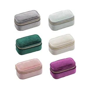 Velvet Jewelry Storage Box 6Colours 1PCS