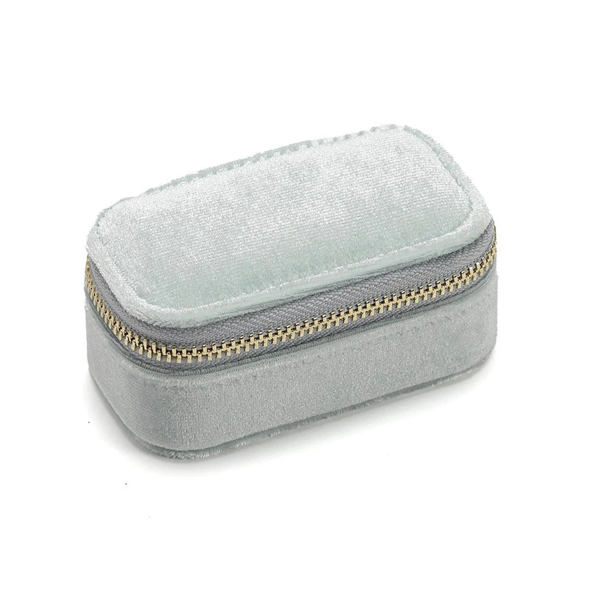 Velvet Mini Travel Jewelry Storage Box Portable Organizer Ring Earring Holder