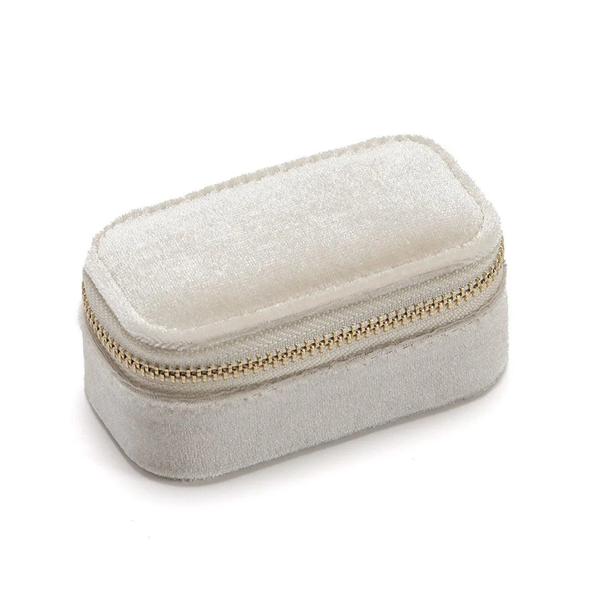Velvet Mini Travel Jewelry Storage Box Portable Organizer Ring Earring Holder