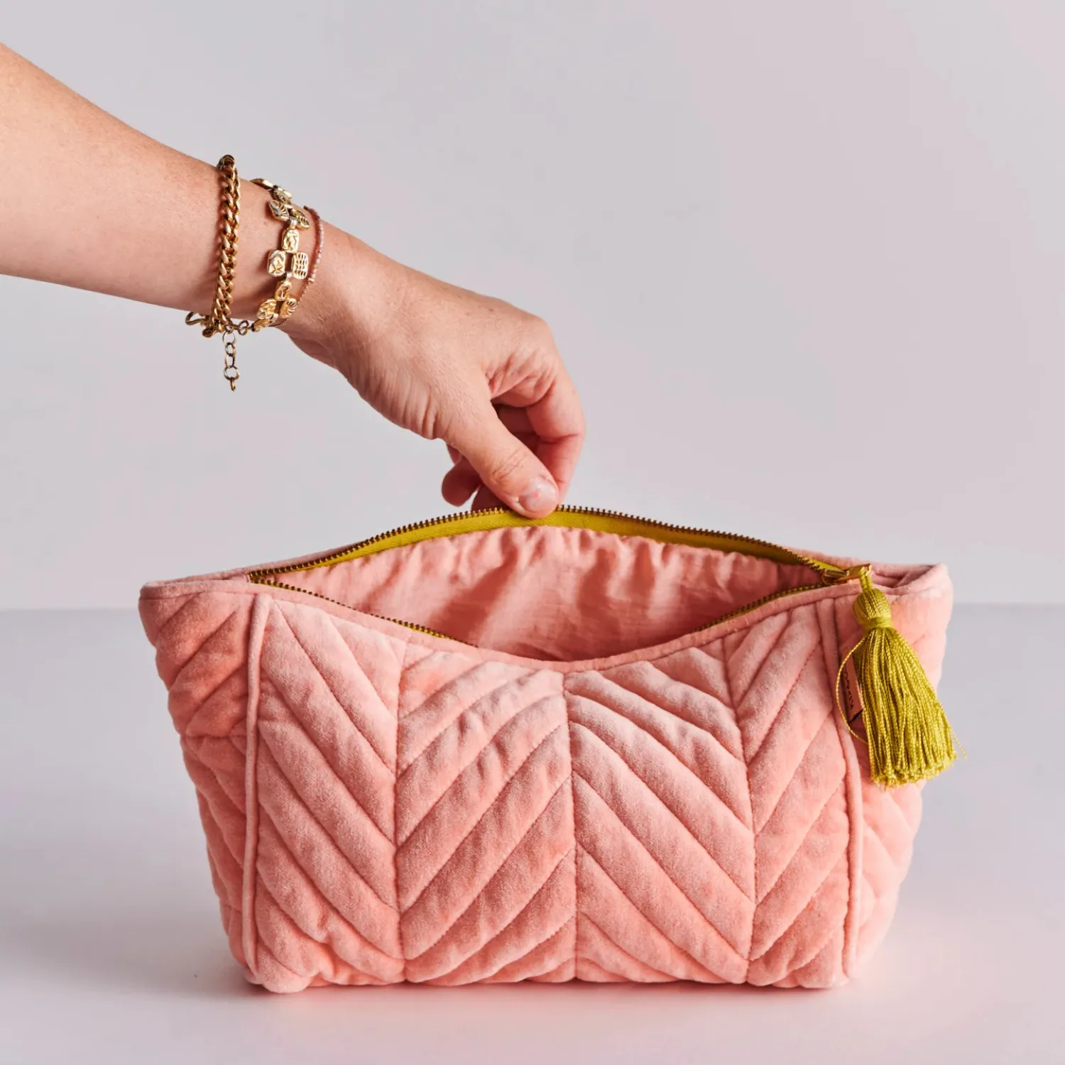 Velvet Toiletry Bag | Tuscan Sunset