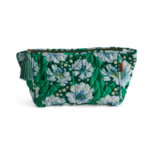 Velvet Toiletry Bags | Tumbling Flowers Green