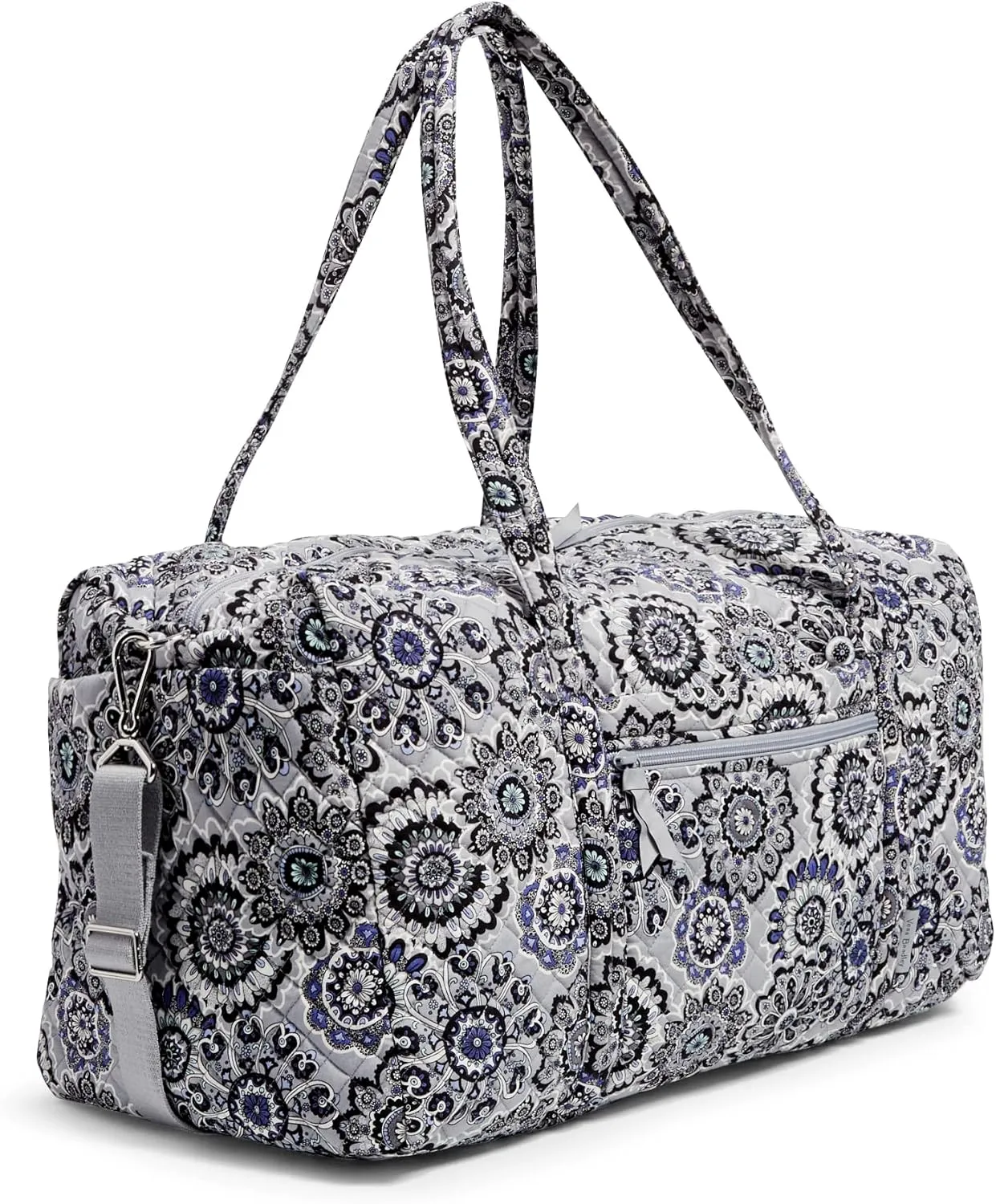 Vera Bradley Women's Cotton Large Travel Duffel Bag, Tranquil Medallion - Recycled Cotton, One Size