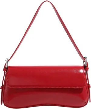 Verdusa Women's Retro Faux Oiled Leather Tote Handbag Flap Underarm Shoulder Bags