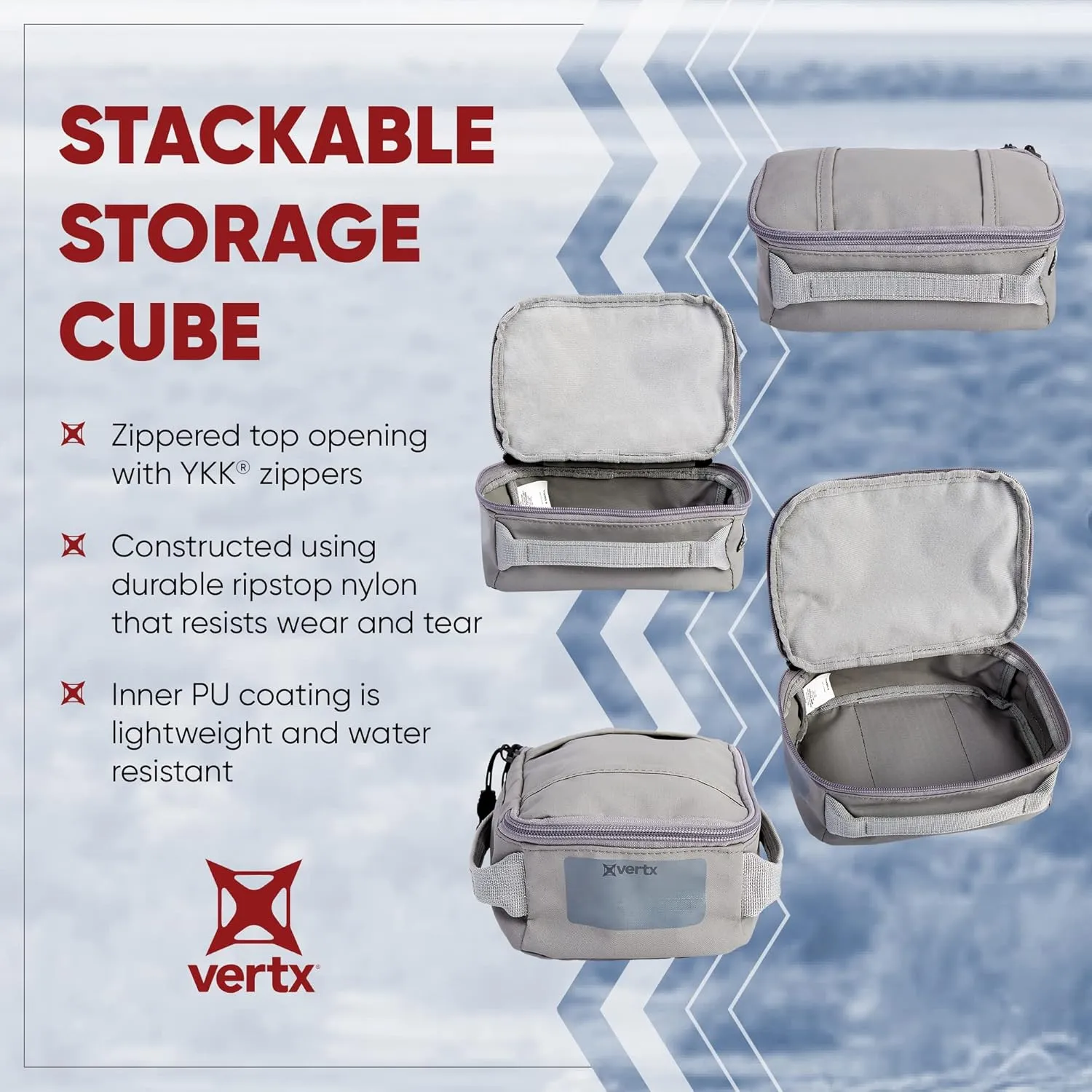 Vertx VTAC Stackable Storage Cube, Car Tactical Gear Carry Bag Organizer, Ammo, Mag, EDC Storage Travel Carrying Containers