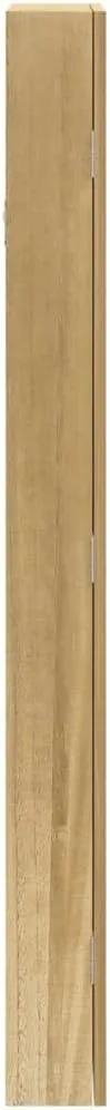 vidaXL Modern Wall Mounted Jewelry Cabinet with Full-Length Mirror, Lockable Design, Durable Engineered Wood Construction - Brown, 14.8" x 3.9" x 41.7"