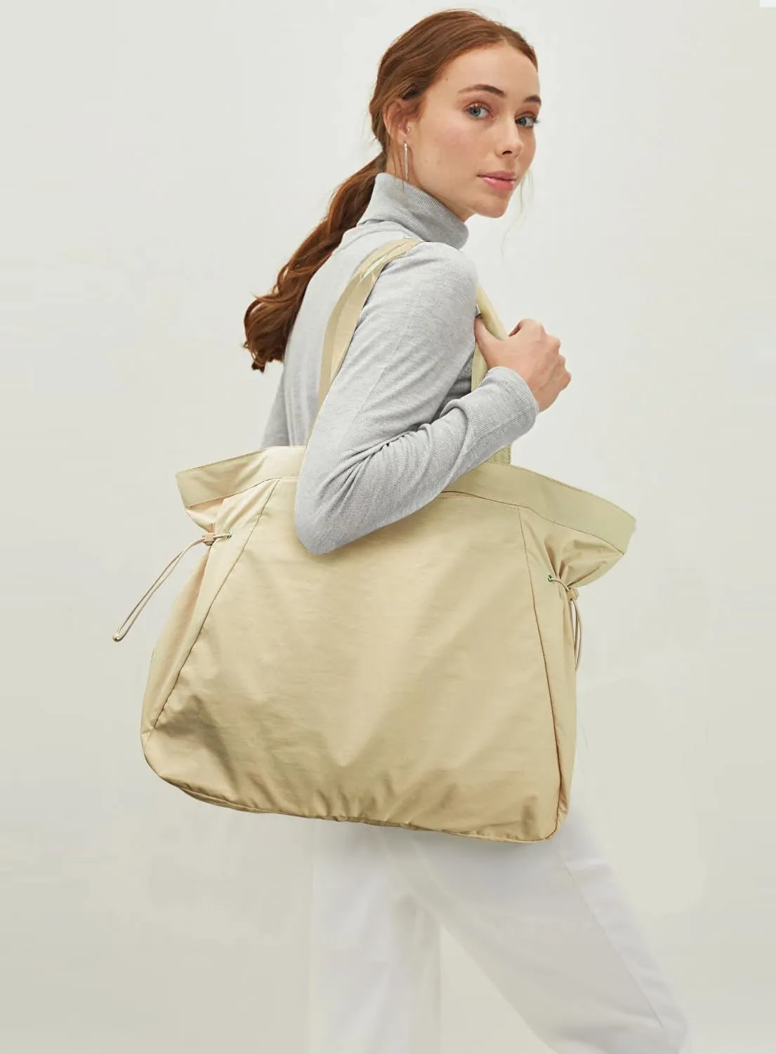 viewm Tote-Bag-for-Women - Gym Tote Bag for Women with Lulu 18L Side-Cinch Shopper Shoulder Lemon Bag Handbag for Travel Work