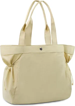 viewm Tote-Bag-for-Women - Gym Tote Bag for Women with Lulu 18L Side-Cinch Shopper Shoulder Lemon Bag Handbag for Travel Work
