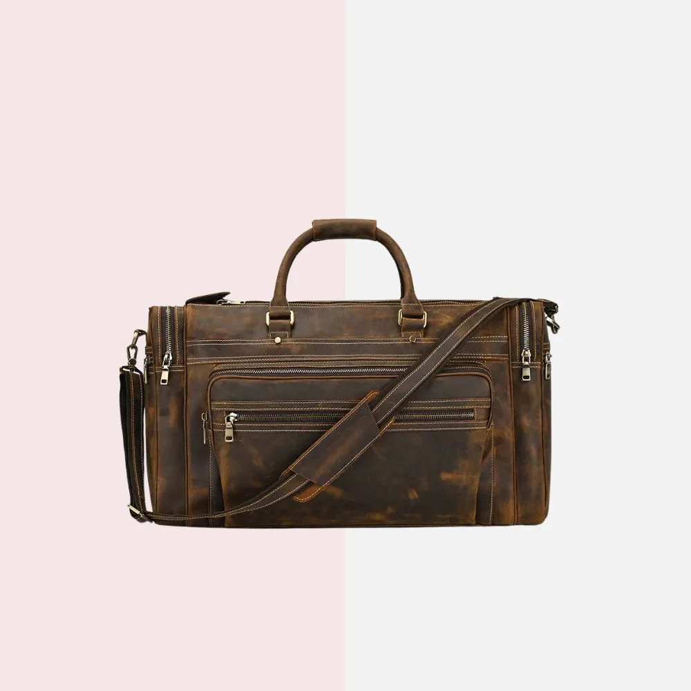 Vintage Crazy Horse Weekend Duffle