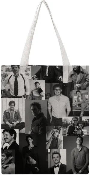 Vintage Tote Bag, Casual Canvas Shoulder Bag, Aesthetic Novelty Cute Graphic Reusable Grocery Bag for Shopping Beach Grocery