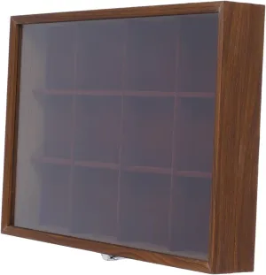 VOSAREA Wooden Jewelry Tray with Transparent Lid Velvet Organizer Storage Box for Bracelets Bangles Rings and Earrings Design for Shows