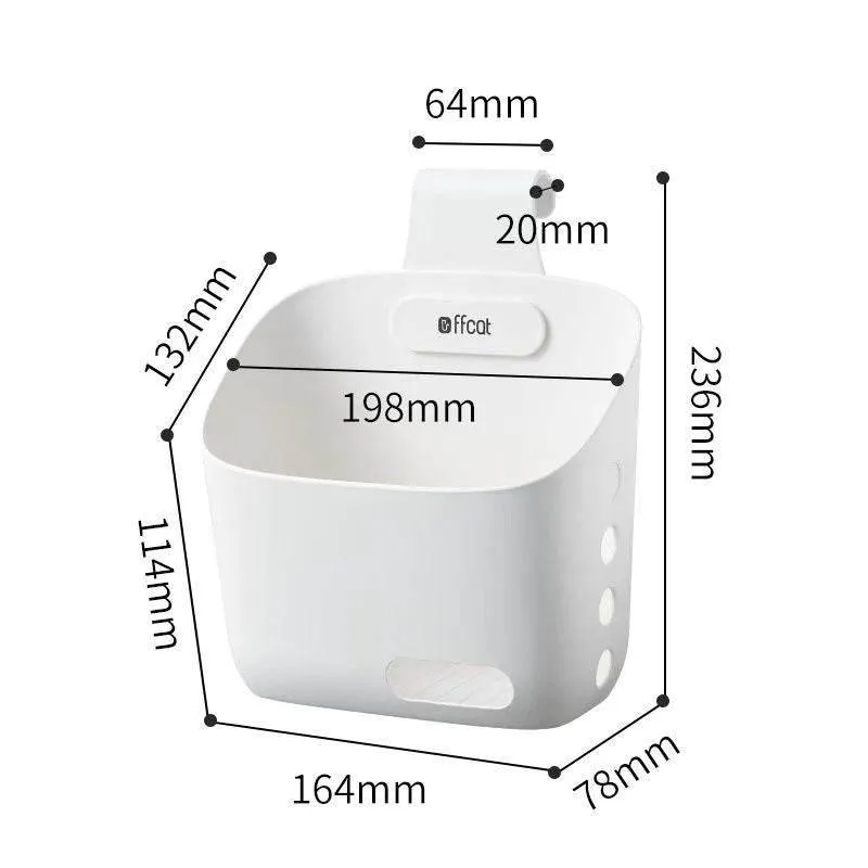 Wall-Mounted Stackable Storage Basket - Simple Hanging Organizer