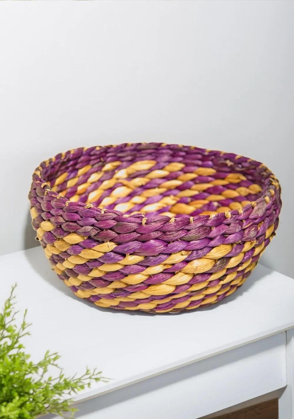 Water Hyacinth Basket Bowls Set of Three