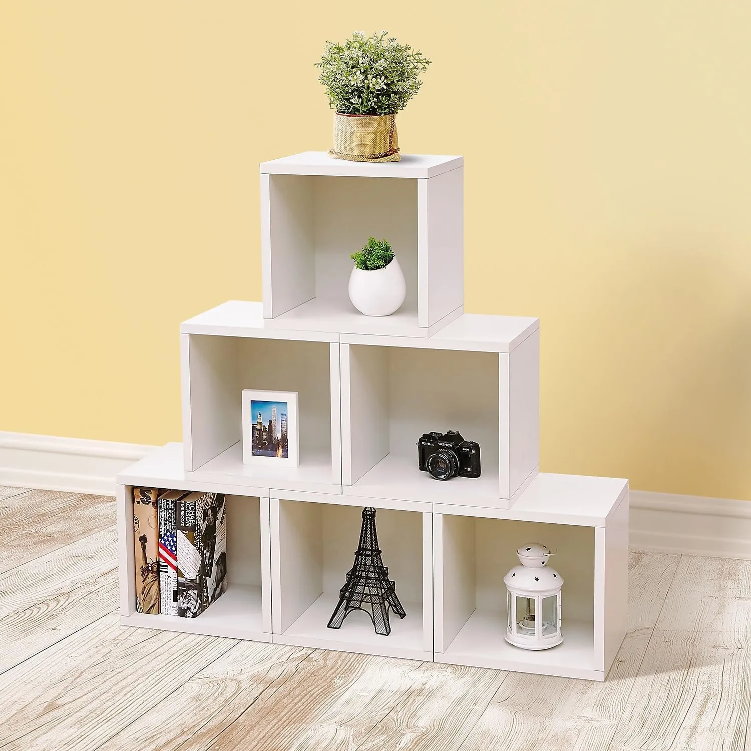 Way Basics Cube Storage - Closet Organizer Stackable Cubby Shelf (Tool-free Assembly)