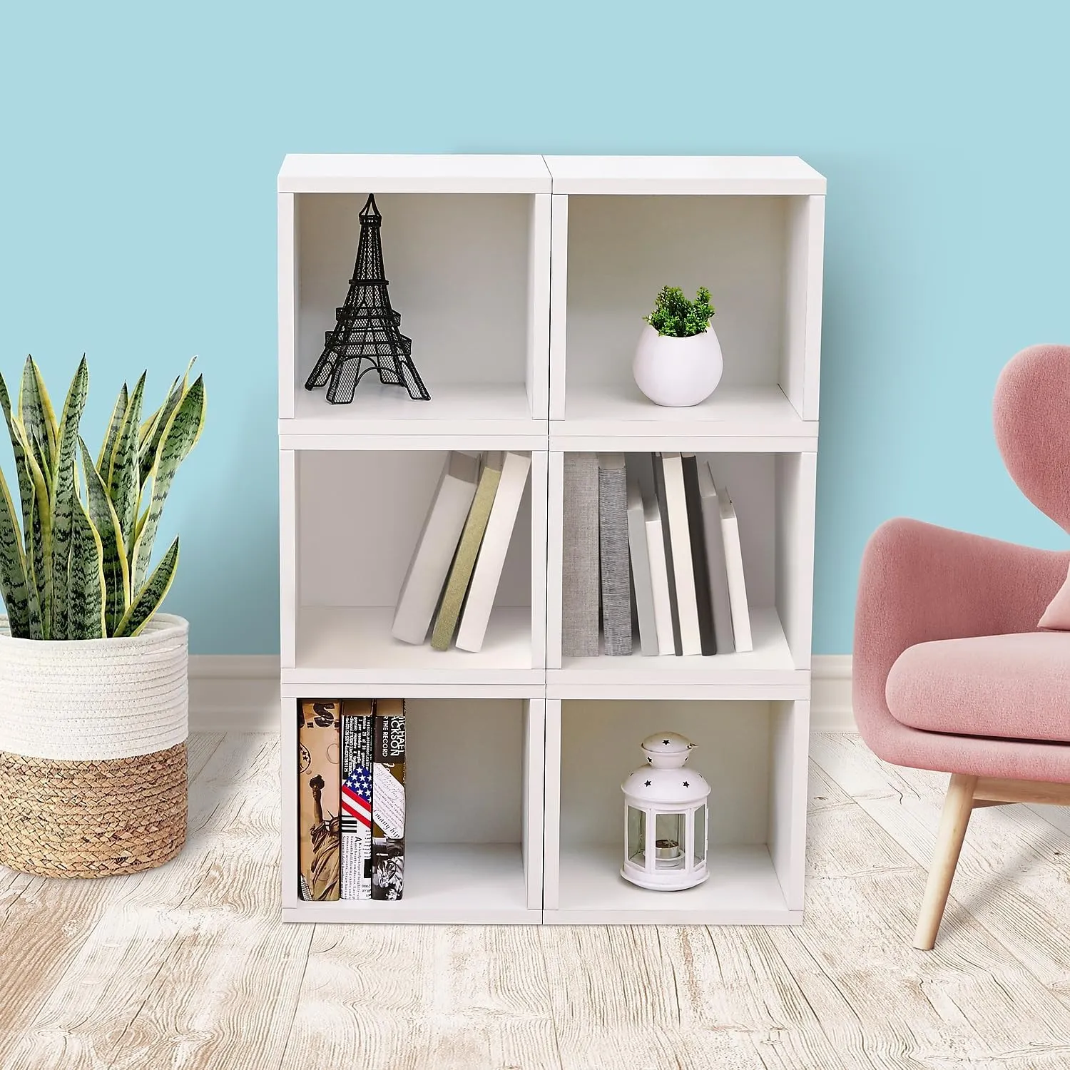 Way Basics Cube Storage - Closet Organizer Stackable Cubby Shelf (Tool-free Assembly)