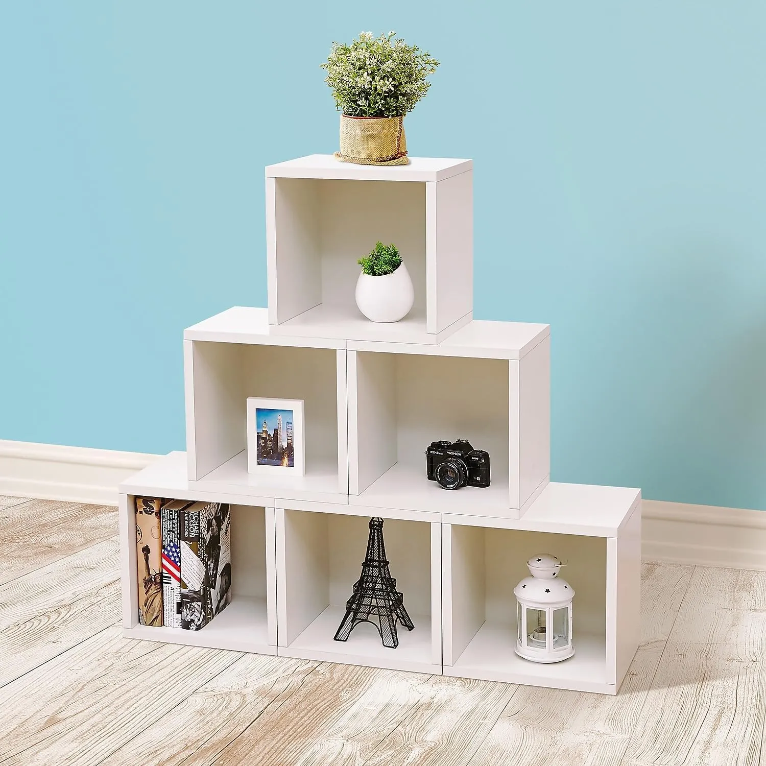 Way Basics Cube Storage - Closet Organizer Stackable Cubby Shelf (Tool-free Assembly)