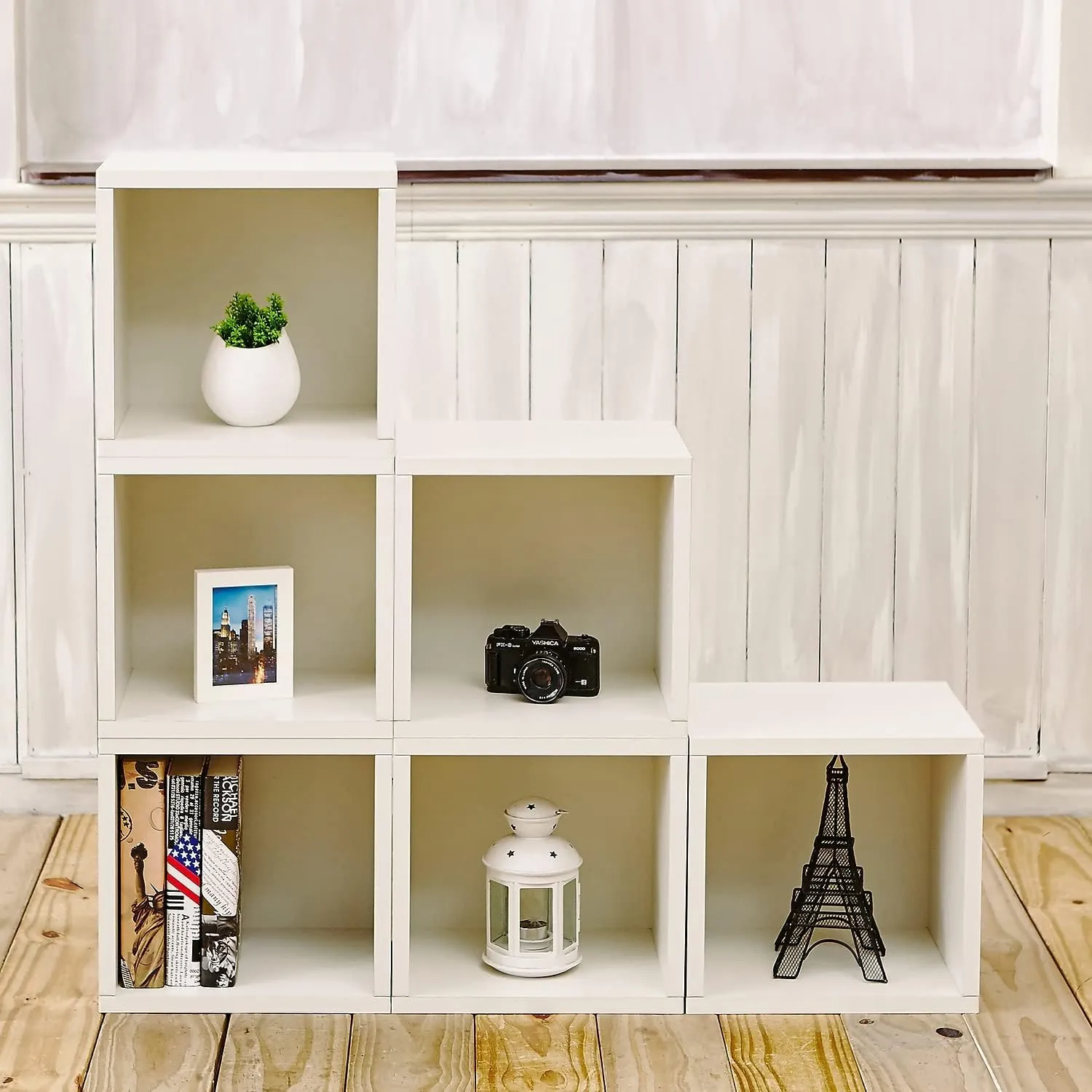 Way Basics Cube Storage - Closet Organizer Stackable Cubby Shelf (Tool-free Assembly)