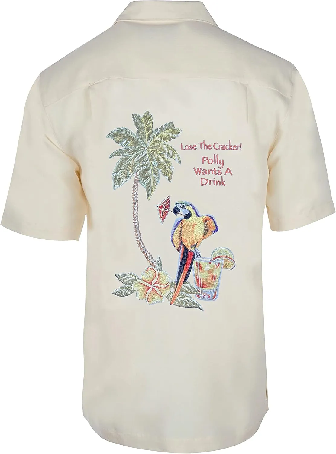 Weekender® Men's Polly's Drink Parrot Embroidered Shirt