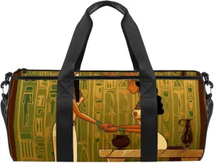Weekender Travel Bag,Small Gym Bag,Ancient Egypt Indian Woman,Gym Duffle Bag, A5bu2ztwgbfv, Hx9q6xqyzohw