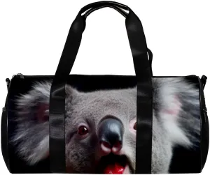 Weekender Travel Bag,Small Gym Bag,Australian Animal Koala,Gym Duffle Bag