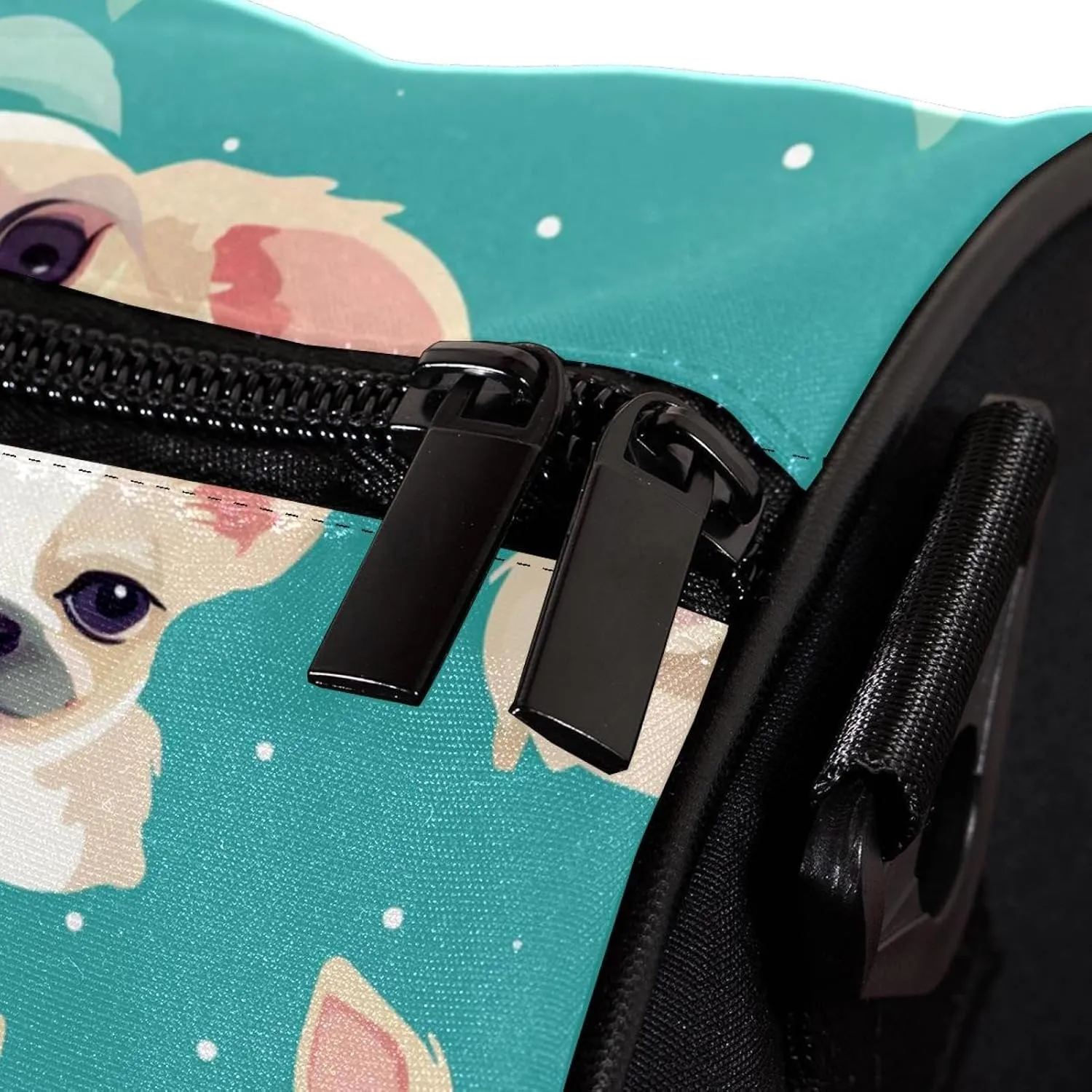 Weekender Travel Bag,Small Gym Bag,Bow Chihuahua Dog,Gym Duffle Bag