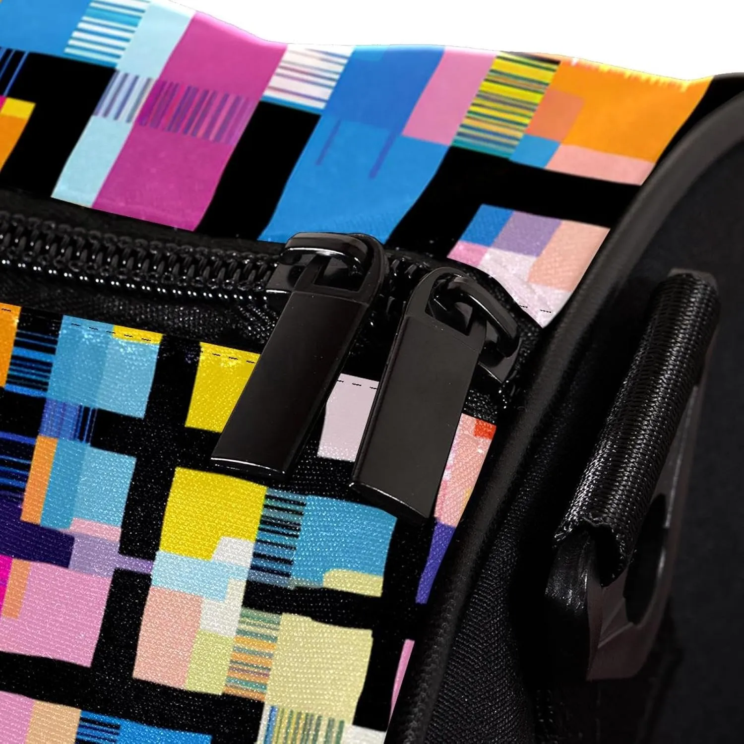 Weekender Travel Bag,Small Gym Bag,Colorful Abstract Art Print,Gym Duffle Bag