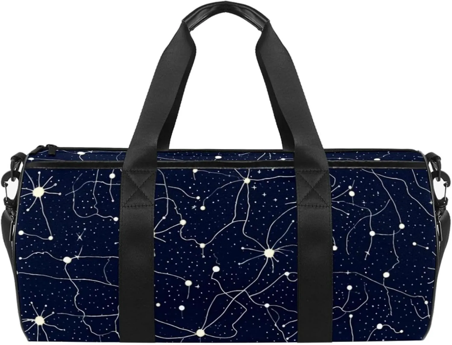 Weekender Travel Bag,Small Gym Bag,Constellation Universe Galaxy,Gym Duffle Bag