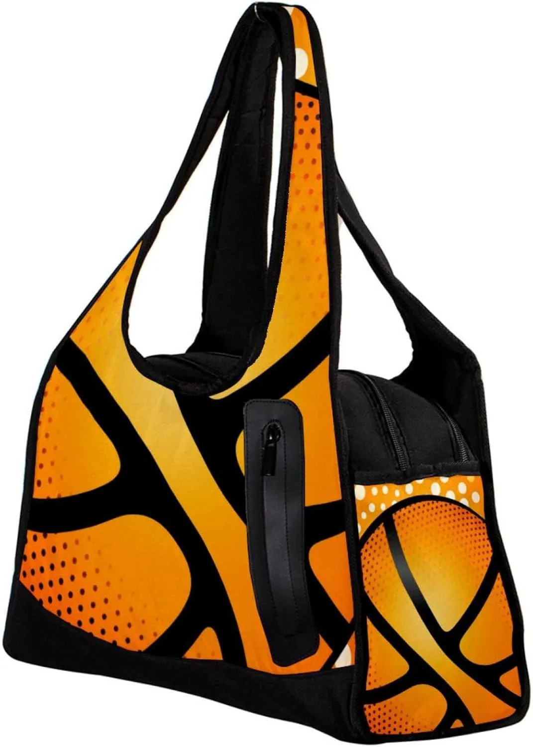 Weekender Travel Bag,Small Gym Bag,Dot Basketball Texture,Gym Duffle Bag