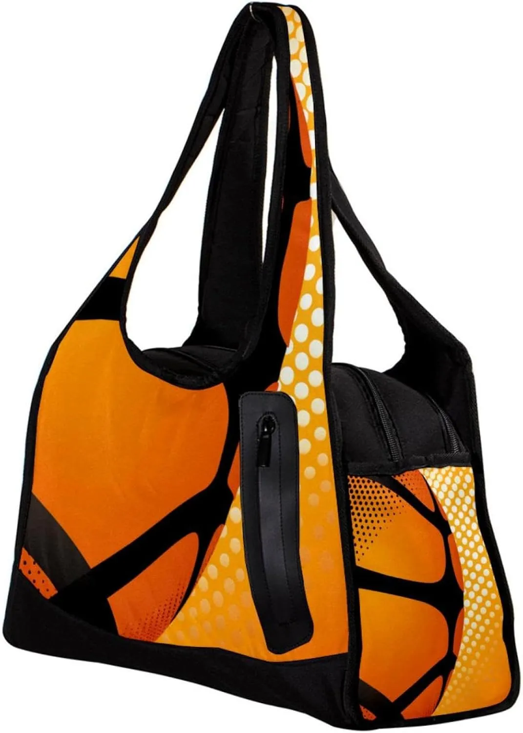 Weekender Travel Bag,Small Gym Bag,Dot Basketball Texture,Gym Duffle Bag