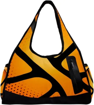 Weekender Travel Bag,Small Gym Bag,Dot Basketball Texture,Gym Duffle Bag