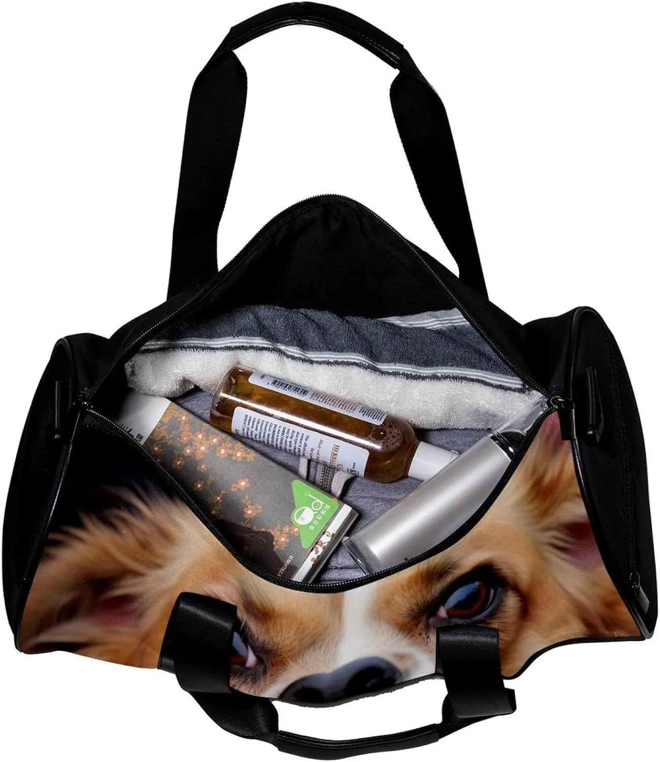 Weekender Travel Bag,Small Gym Bag,French Bulldog,Gym Duffle Bag