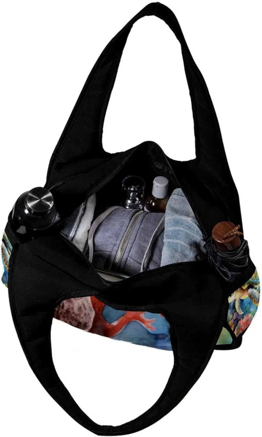 Weekender Travel Bag,Small Gym Bag,Underwater Animal Sea Turtle,Gym Duffle Bag