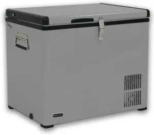 Whynter Qt FM-45G Portable Refrigerator and Deep, AC 110V/ DC 12V, Real Chest Freezer for Car, Home, Camping, and RV with-8°F to 50°F Temperature Range, 45 Quart Dual Zone, Gray
