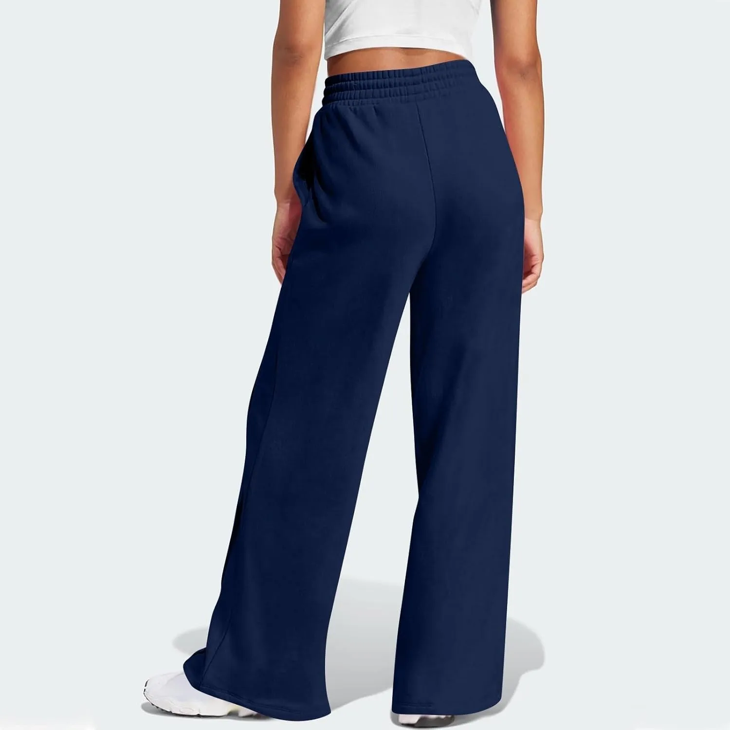 Wide Leg Sweatpants for Women Baggy Comfy Athletic Pants Casual Drawstring High Waisted Track Pants with Pockets