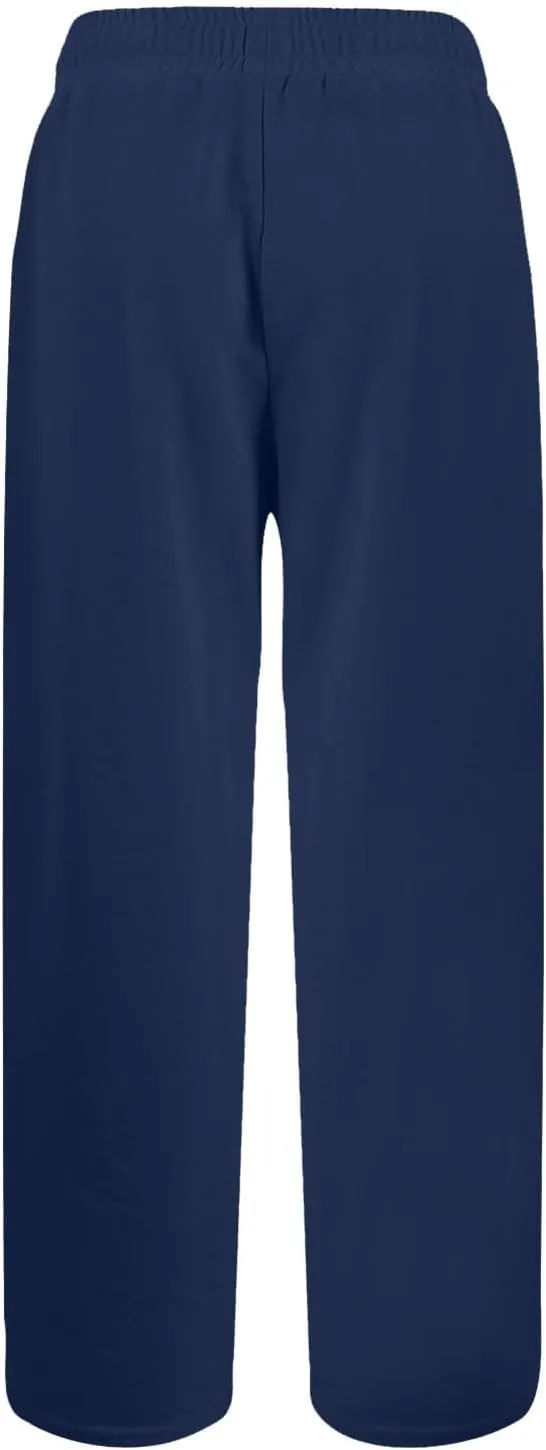 Wide Leg Sweatpants for Women Baggy Comfy Athletic Pants Casual Drawstring High Waisted Track Pants with Pockets