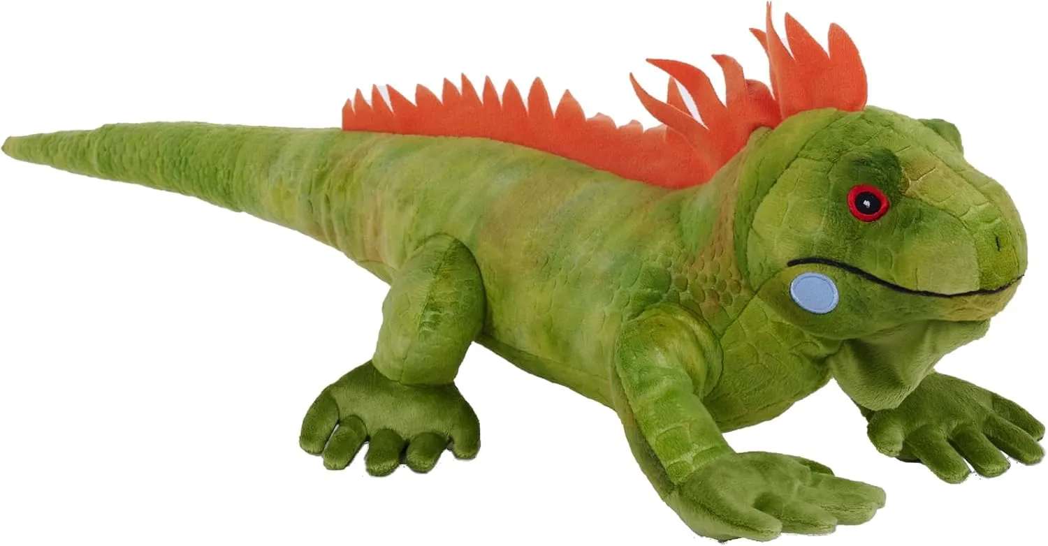 Wild Republic Cuddlekins Eco Iguana, Stuffed Animal, 12 Inches, Plush Toy, Fill is Spun Recycled Water Bottles, Eco Friendly