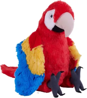 Wild Republic Cuddlekins Eco Scarlet Macaw, Stuffed Animal, 12 Inches, Plush Toy, Fill is Spun Recycled Water Bottles, Eco Friendly